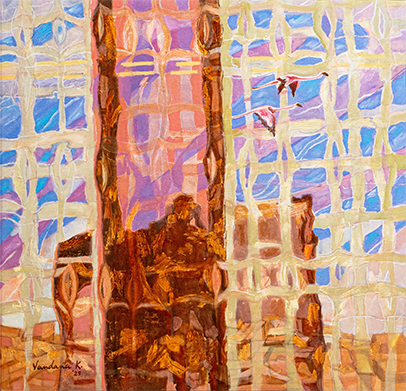 Painting featured with review